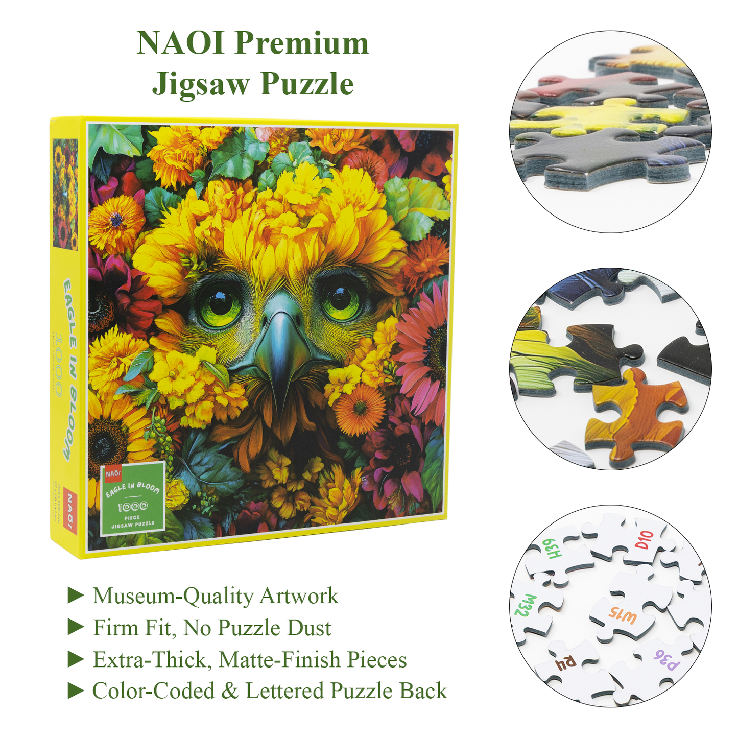 Eagle in Bloom - 1000-Piece Puzzle